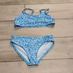 💐Art Class flower print bikini🎀💫🦄🪻🍍🍓🦉🐧💘